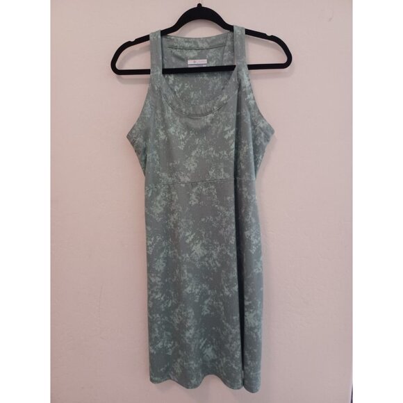 Columbia Dress Womens Sz M Green Sleeveless Active Hiking Performance Stretch - Picture 1 of 9